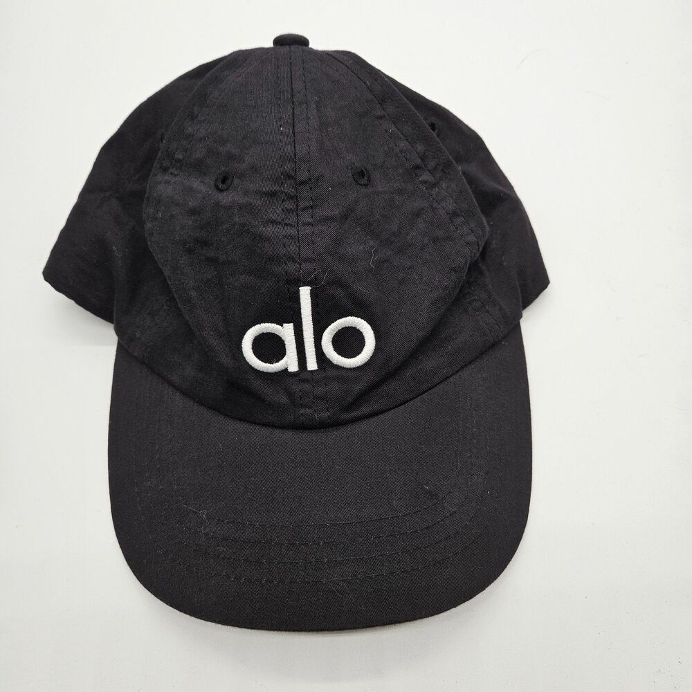 Alo Yoga Performance Off Duty Cap Adult One Size Hat Strapback Black White